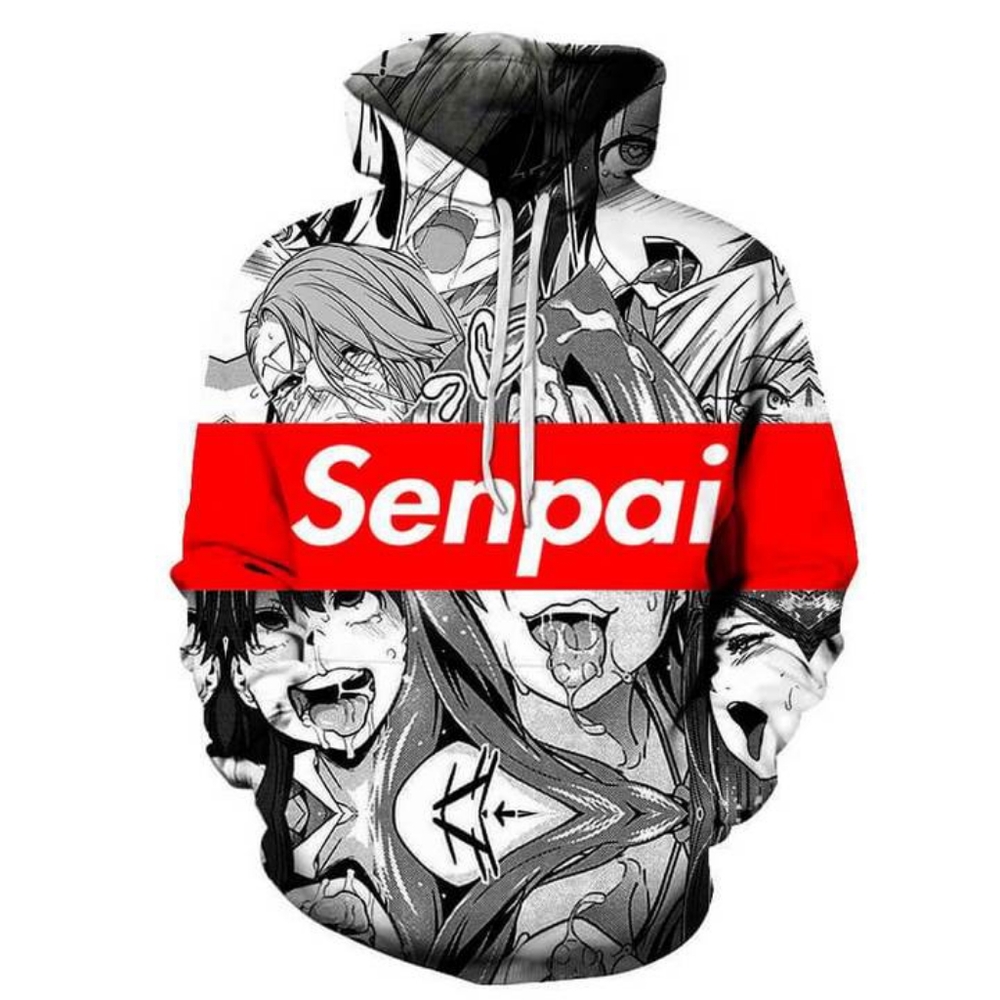 Ahegao Anime Hoodie